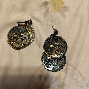Vintage Victorin =Like coin earrings.  no discount's given prices are low enough